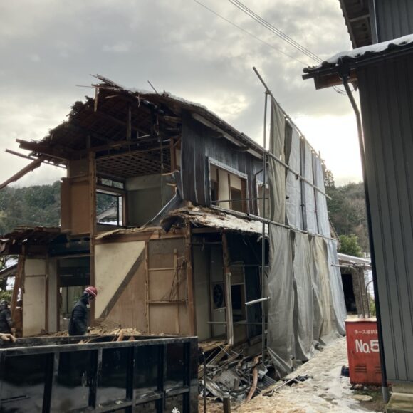 【住宅の解体】京丹後市久美浜町。