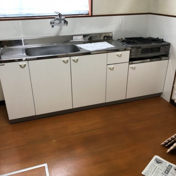 【アパートキッチン・洗面リフォーム工事】京丹後市